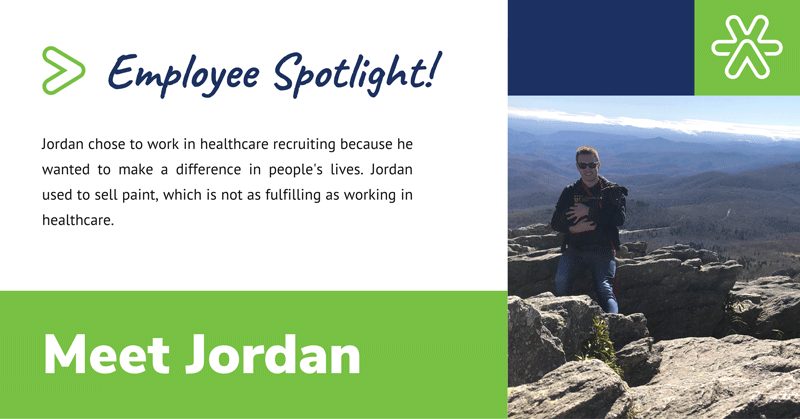 Jordan is a Recruitment Consultant in our Acute Division. He's always working hard to ensure our candidates and clients are a match and we're so thankful for his dedication! Read on to learn more about Jordan...